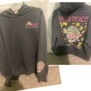 Men’s Women’s Unisex Chemistry Inner Peace Hoodie Hooded Sweatshirt Gray L XL